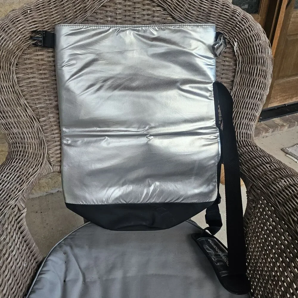 Paco Rabanne Invictus Metallic Silver Dry Backpack Weekend Unisex Cross Body Bag